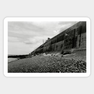 The Sea Defence Wall at Sheringham, Norfolk, UK Sticker